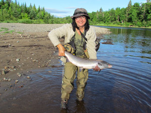 Aline Savoie caught this beauty on the Renous, July 23