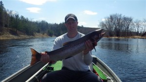 Nate Holyoke with a nice salmon from Ledges